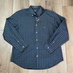 NWT Eddie Bauer Plaid Button Up Shirt Large